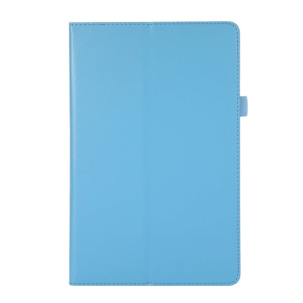 Foldbart etui med Lichi-tekstur til Lenovo Tab M10 Plus (Gen 3) - Babyblå
