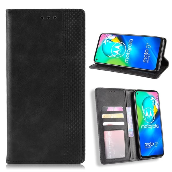 Bofink Vintage Motorola Moto G8 kotelot - Musta