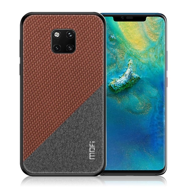 MOFI Huawei Mate 20 Pro beskyttelses deksel av hybrid materiale med delt design - brun