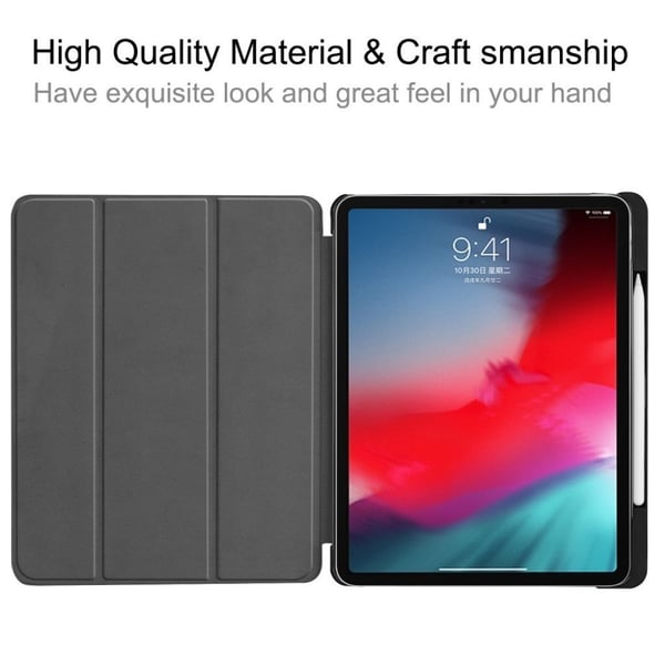 iPad Pro 11" (2018) tre-folds smart læder etui - Grå