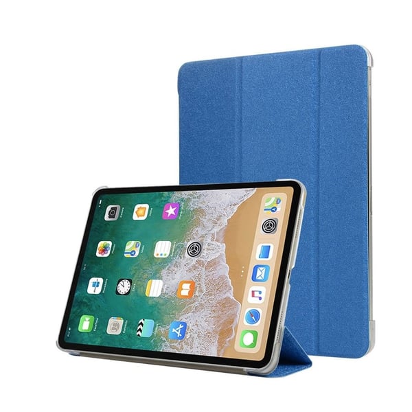 iPad Pro 11 inch (2018) vikbart syntetläder tablett skyddsfodral - Mörk Blå