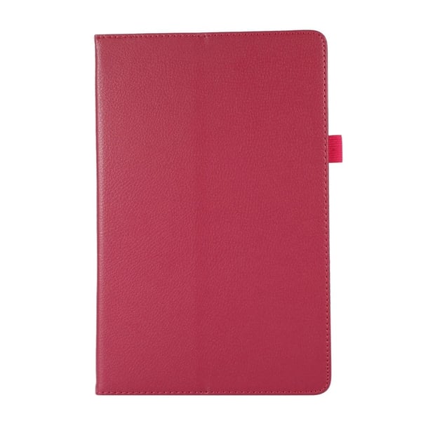 Sammenleggbart etui med Lichi-tekstur for Lenovo Tab M10 Plus (Gen 3) - Mørkeblå