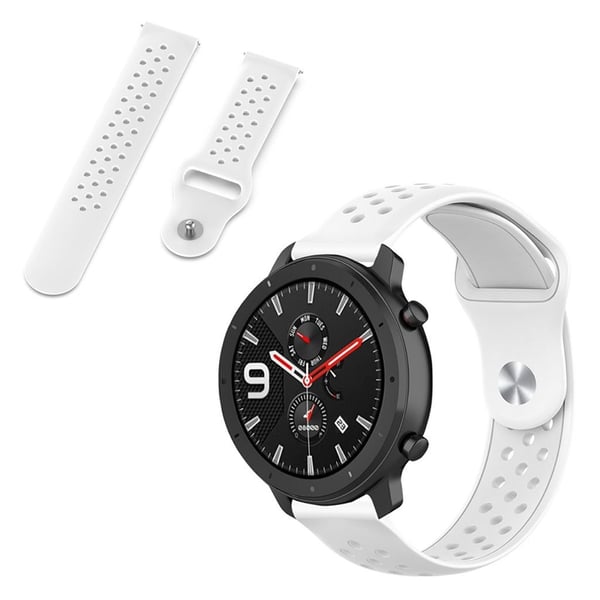 Amazfit GTR 47mm / Pace silikone Urrem - Hvid Amazfit GTR 47mm / Pace silikone Urrem - Hvid