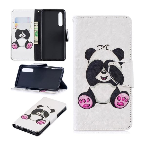 Huawei P30 Skinnetui Med Mønster - Søt Panda