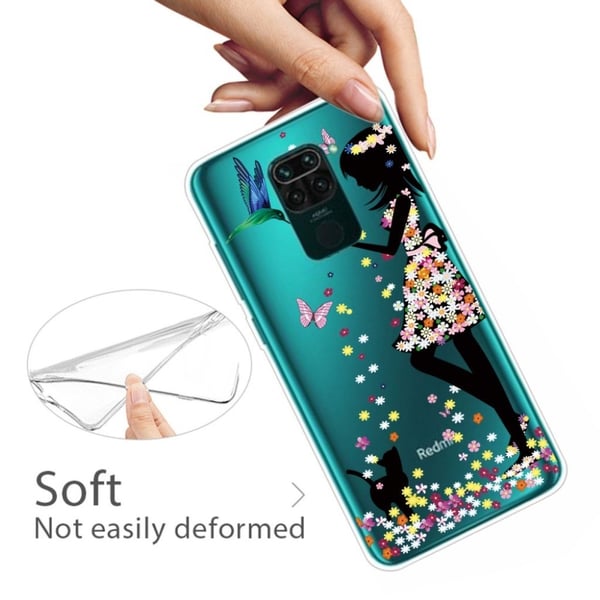Deco Xiaomi Redmi Note 9 deksel - Blomsterskjønnhet