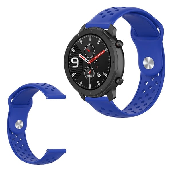 Amazfit GTR 42mm / GTS silikone Urrem - Mørkeblå Amazfit GTR 42mm / GTS silikone Urrem - Mørkeblå