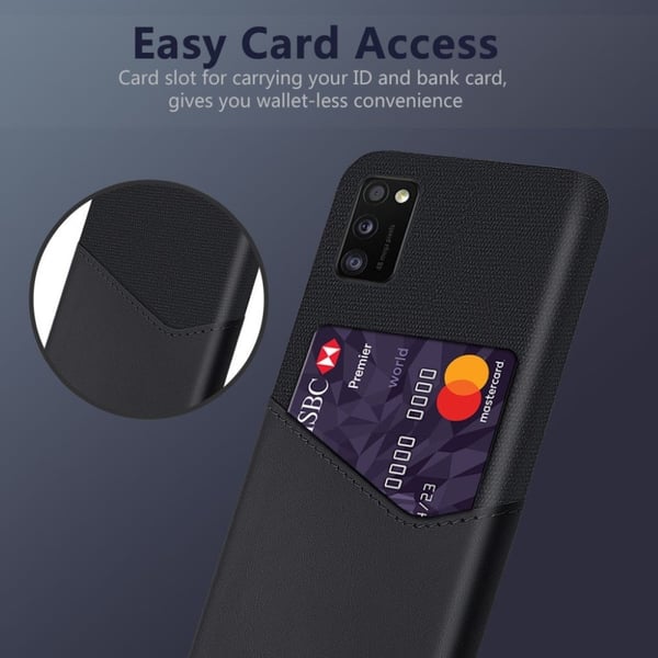 Bofink Samsung Galaxy A41 Card Cover - Sort