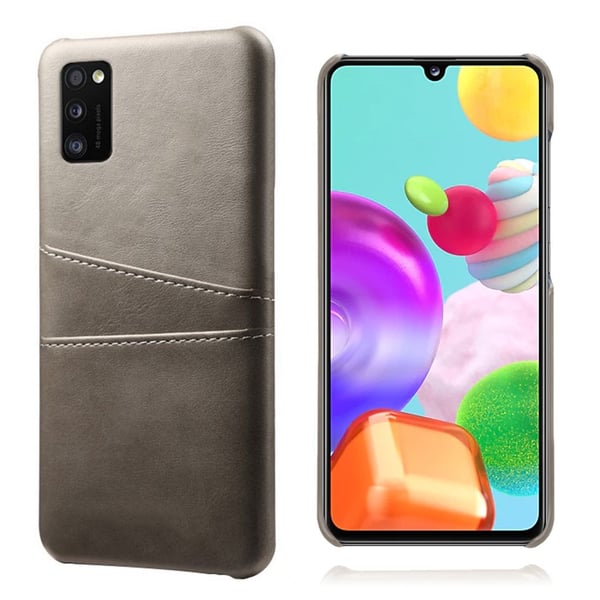 Samsung Galaxy A41 skal med korthållare - Silver/Grå Samsung Galaxy A41 skal med korthållare - Silver/Grå