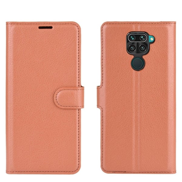 Classic Xiaomi Redmi Note 9 flip etui - Brun