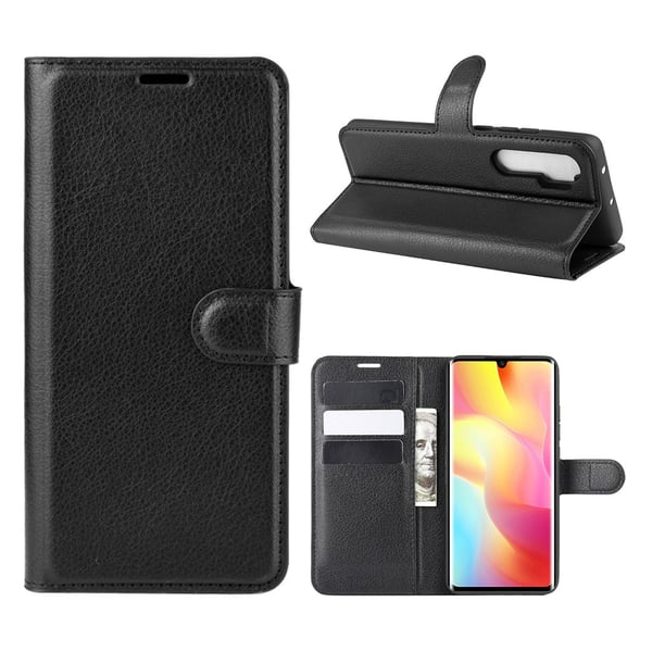Classic Xiaomi Mi Note 10 Lite flip etui - Svart