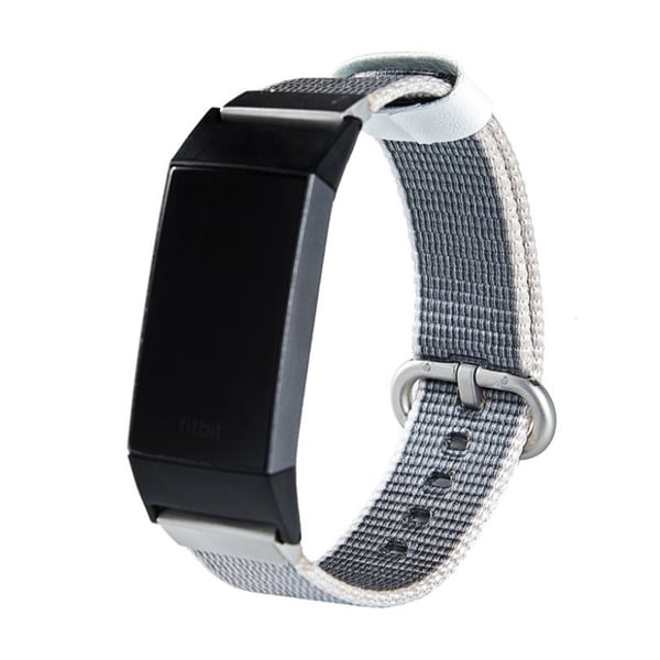 Fitbit Charge 3 fashion buckle kello vaihtoranneke - Harmaa