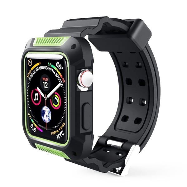 Apple Watch Series 4 44mm erstatnings urrem i silikone - Grøn Apple Watch Series 4 44mm erstatnings urrem i silikone - Grøn