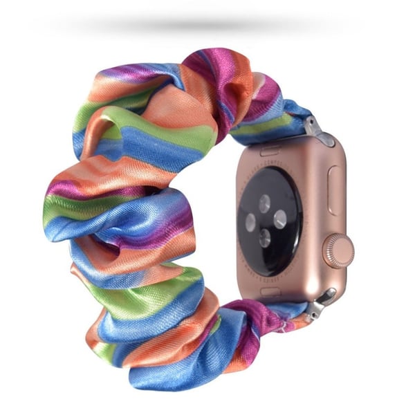 Apple Watch Series 5 44 mm mønsterklokkebånd i tøy - Fargerike Fargetoner