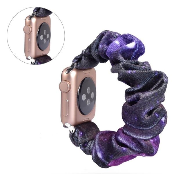 Apple Watch Series 5 44 mm mønsterklokkebånd i tøy - Galakse
