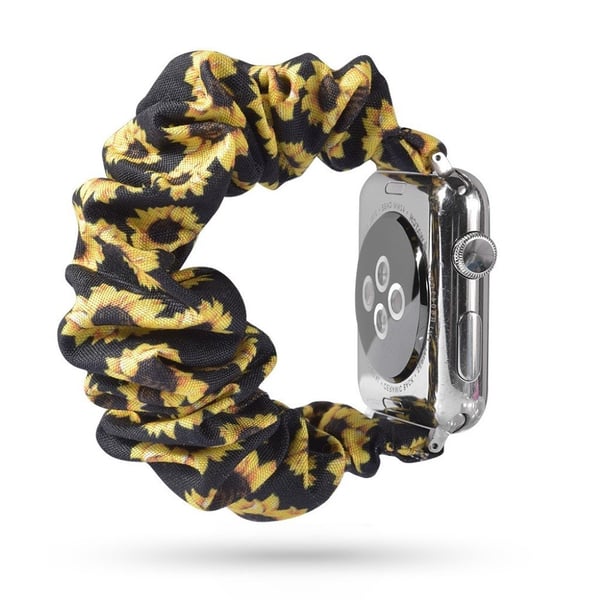 Apple Watch Series 5 44 mm klokkerem med tøymønster - Streng Med Solsikker
