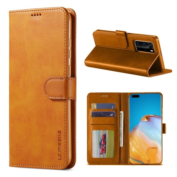 LC.IMEEKE Huawei P40 Flip Etui - Brun