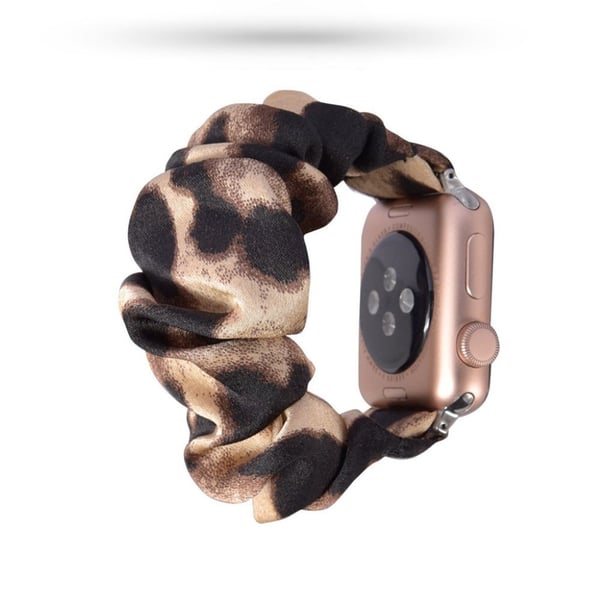 Apple Watch Series 5 40 mm klokkerem med kult tøymønster - Lysebrun Og Lysebrun