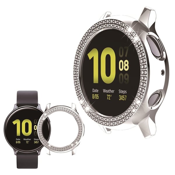 Samsung Galaxy Watch Active 2 - 40mm elegant rombe ramme - Sølv Samsung Galaxy Watch Active 2 - 40mm elegant rombe ramme - Sølv