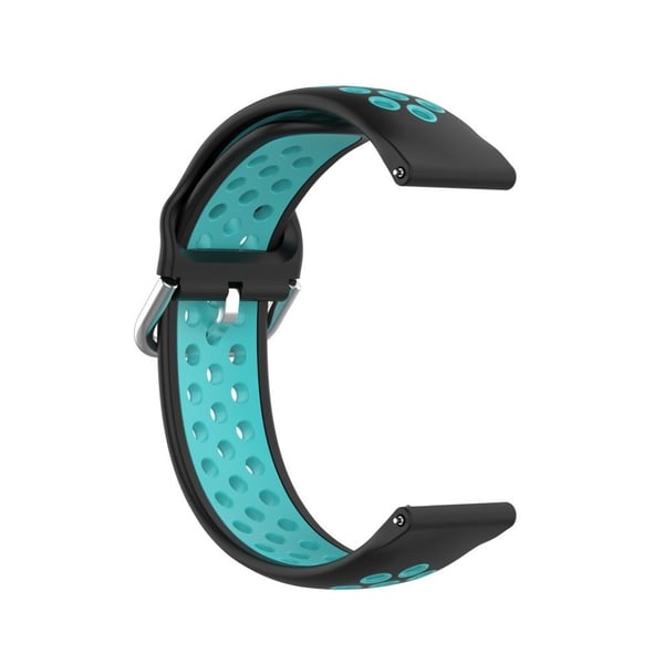 Samsung Galaxy Watch Active / Active 2 - 40mm / 44mm dual farge watch band - Svart / Grønn