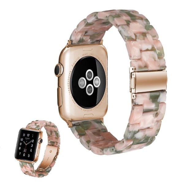Apple Watch Series 5 40mm kellonauha - Pinkki / Vihreä