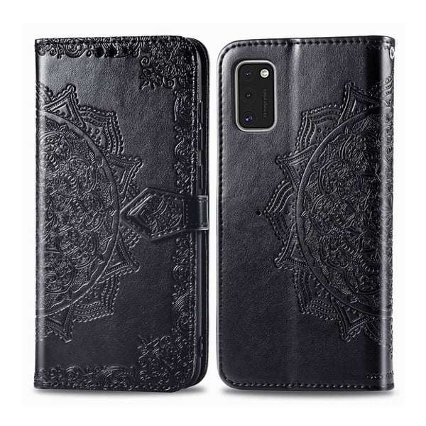 Mandala Samsung Galaxy A41 Flip Etui - Svart