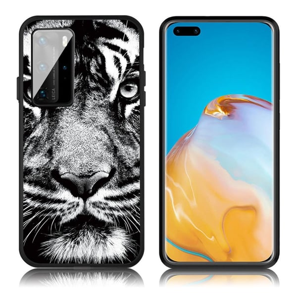 Imagine Huawei P40 Pro Cover - Tiger Ansigt