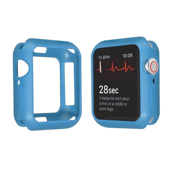 Apple Watch Series 3/2/1 38mm hållbar bumper ram - baby blå