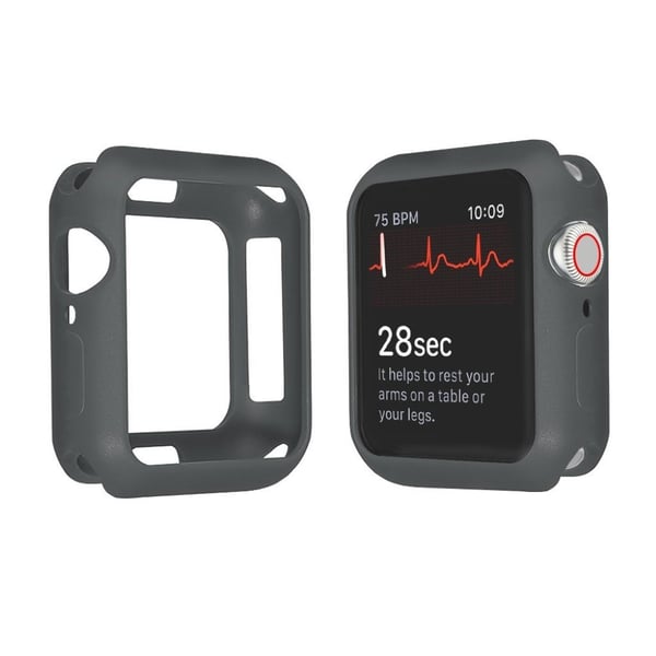 Apple Watch Series 3/2/1 42 mm slitesterk støtfangerramme - Grå
