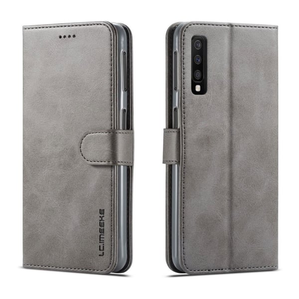 LC IMEEKE Samsung Galaxy A7 beskyttelses deksel av syntetisk skinn - grå