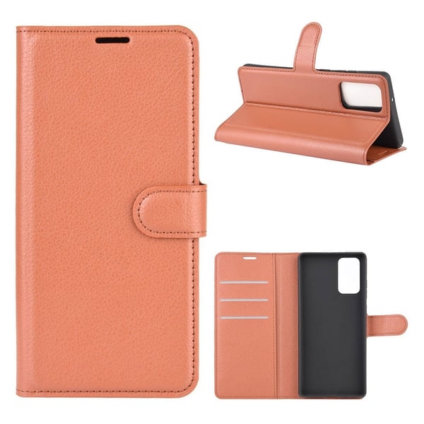 Classic Samsung Galaxy Note 20 flip etui - Brun