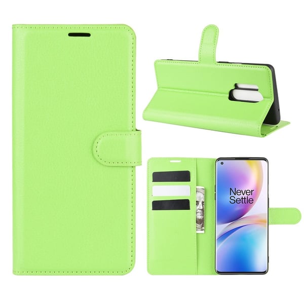 Classic OnePlus 8 Pro flip etui - Grøn