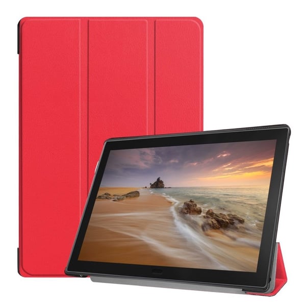 Lenovo Tab E10 Brettbart Skinnetui - Rød