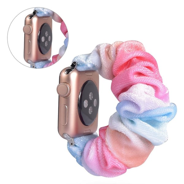 Apple Watch Series 5 40 mm mønsterklokkebånd i tøy - Cyan Og Cyan