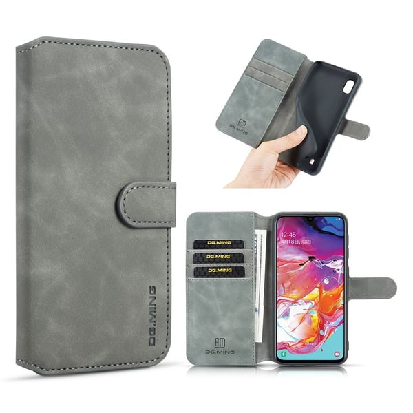 DG.MING Samsung Galaxy A10 Retro Etui - Grå