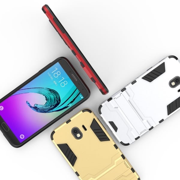 Cool Guard Samsung Galaxy J4 (2018) skal - Silver/Grå
