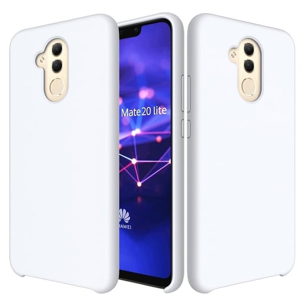 Huawei Mate 20 Lite flydende silikone etui - Hvid