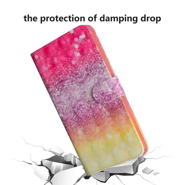 Samsung Galaxy S10 lysspot decorations læder flip etui - Glimmer