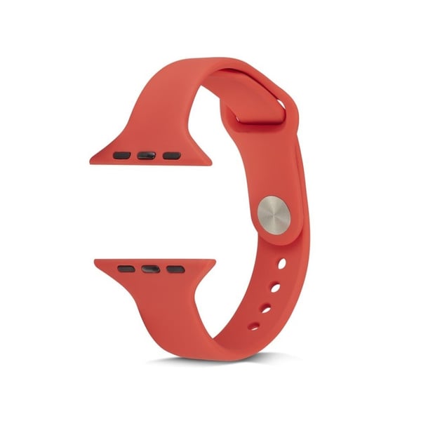 Apple Watch Series 5 40 mm smalt silikonarmbånd - Rød