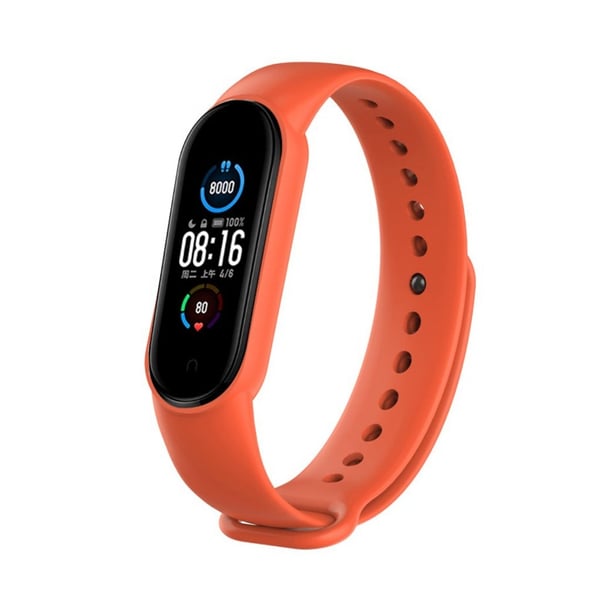 Xiaomi Mi Band 5 slitesterkt klokkebånd - Oransje