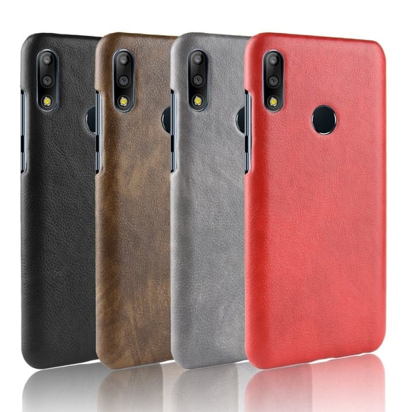 Asus ZenFone Max Pro (M2) litchi tekstur læderetui - Brun