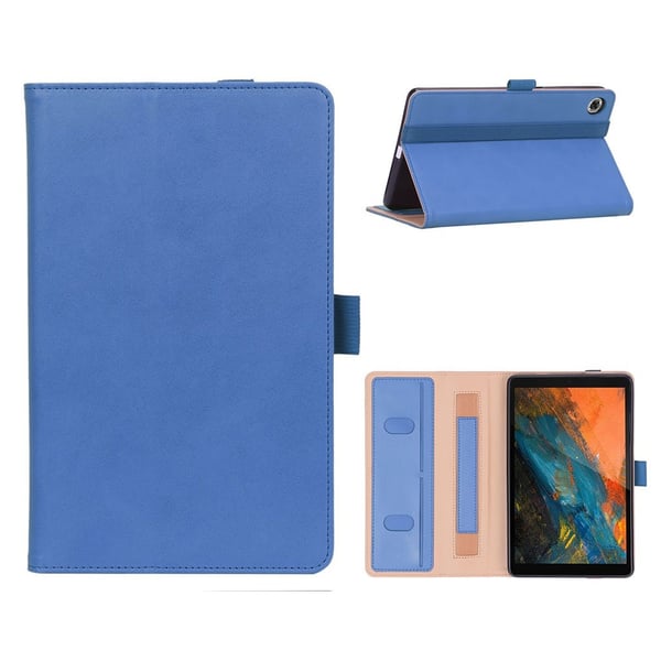 Lenovo Tab M8 Business Stil Lær Etui - Blå
