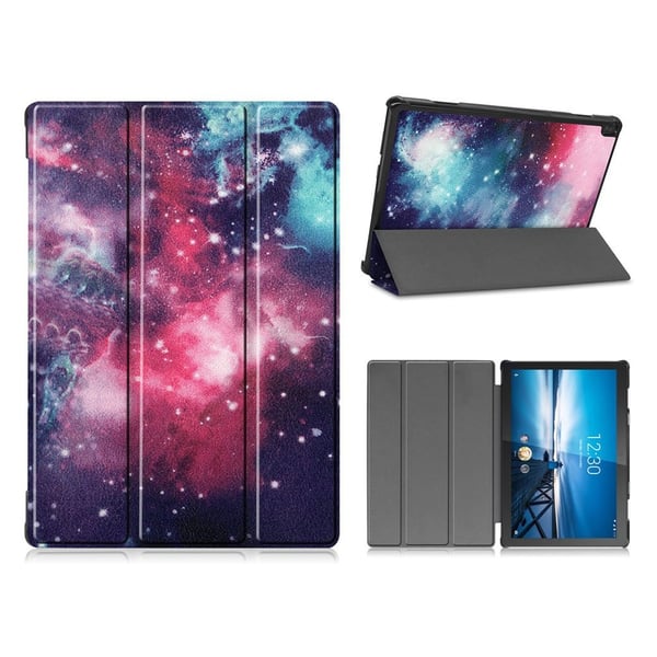 Lenovo Tab M10 FHD REL cool pattern læder flip case - Stjernehimmel