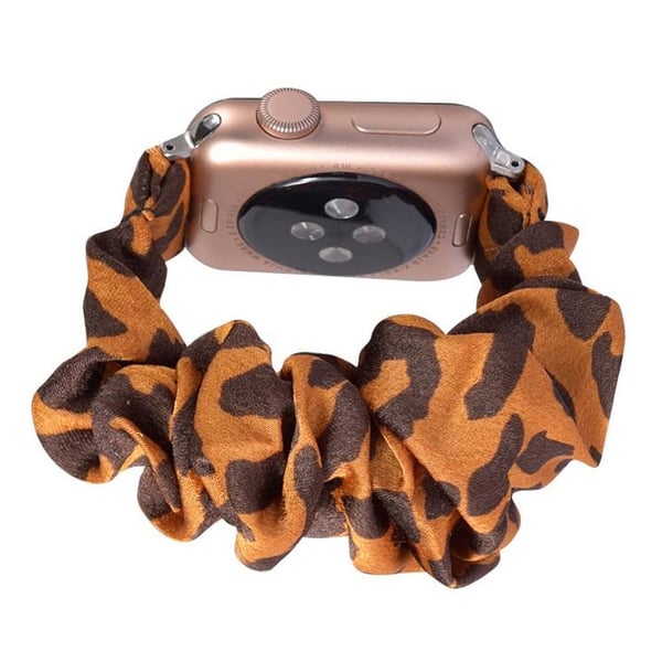 Apple Watch Series 5 40 mm klokkerem med kult tøymønster - Oransje Med Mønster Av Svarte Flekker