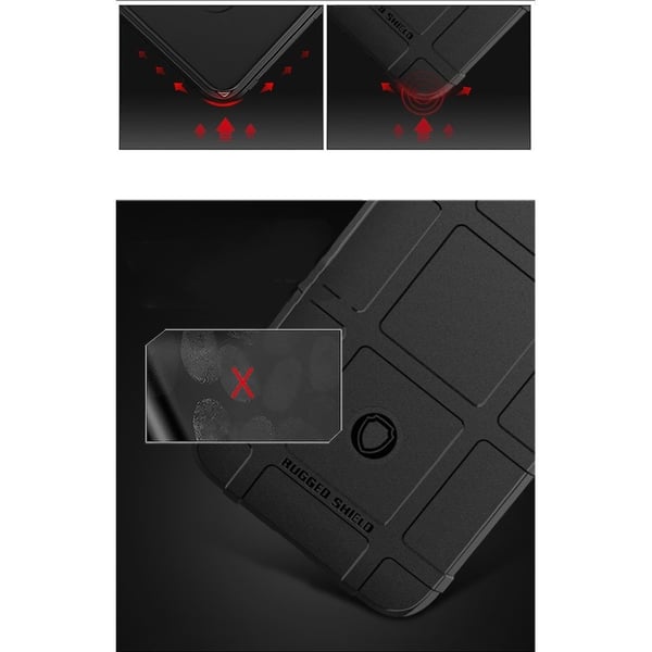 Rugged Shield kuoret - Samsung Galaxy A71 5G - Musta