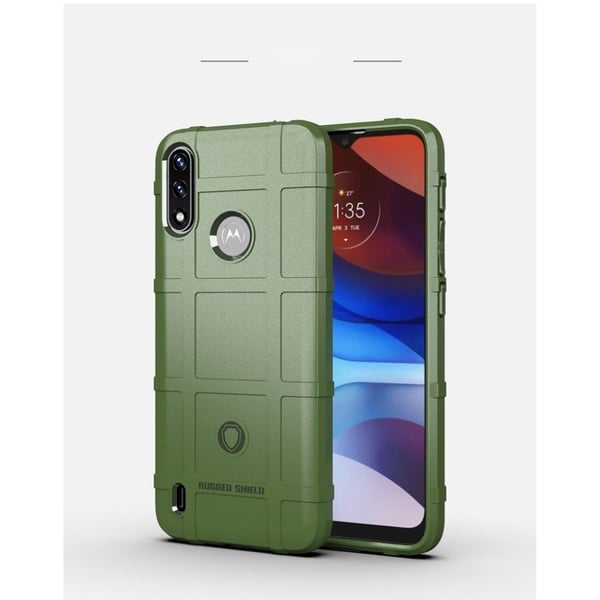 Rugged Shield Etui Motorola Moto E7 Power - Grønn