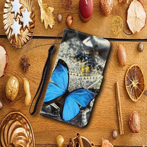 Wonderland Samsung Galaxy A21s kotelot - Sininen Perhonen