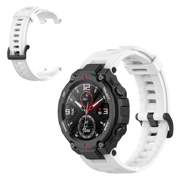 Amazfit T-Rex silikonklokkearmbånd - Hvit