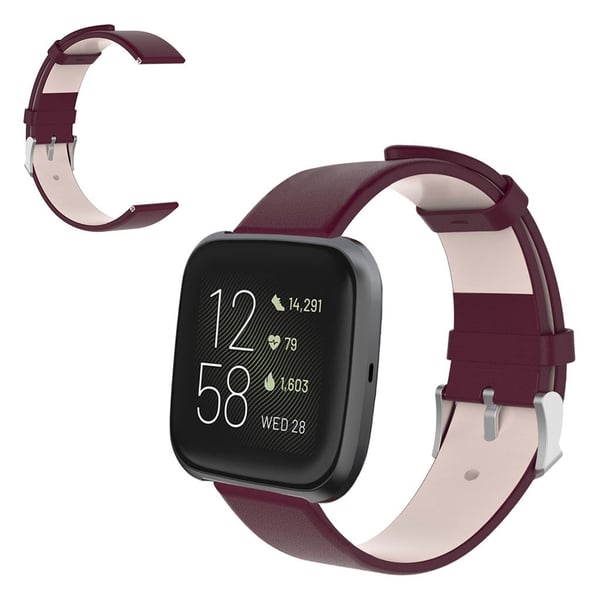 Fitbit Versa / Versa 2 / Versa Lite kestävä ranneke - Viininpunainen