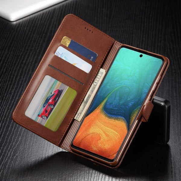 LC.IMEEKE Samsung Galaxy A71 5G flip etui - Kaffe