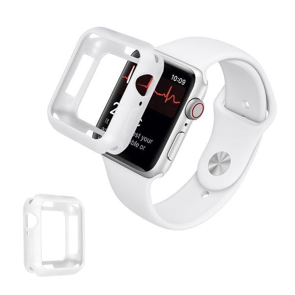 Apple Watch Series 3/2/1 42 mm slitesterk støtfangerramme - Hvit